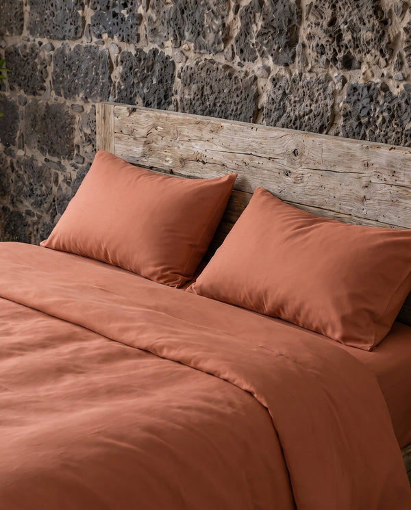 Poszewki z bamboo 50x75 | Terakota