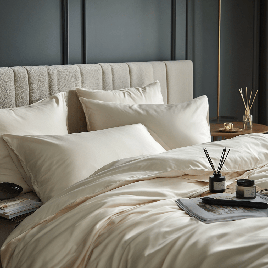 Copripiumino in Bamboo | Crema in bamboo organico 300TC - 260x240 | Looniva