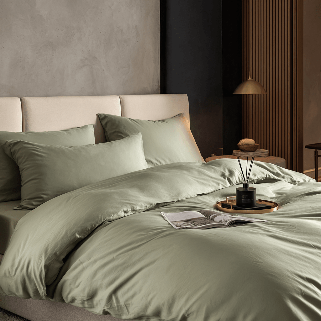 Copripiumino in Bamboo | Salvia in bamboo organico 300TC - 200x200 | Looniva