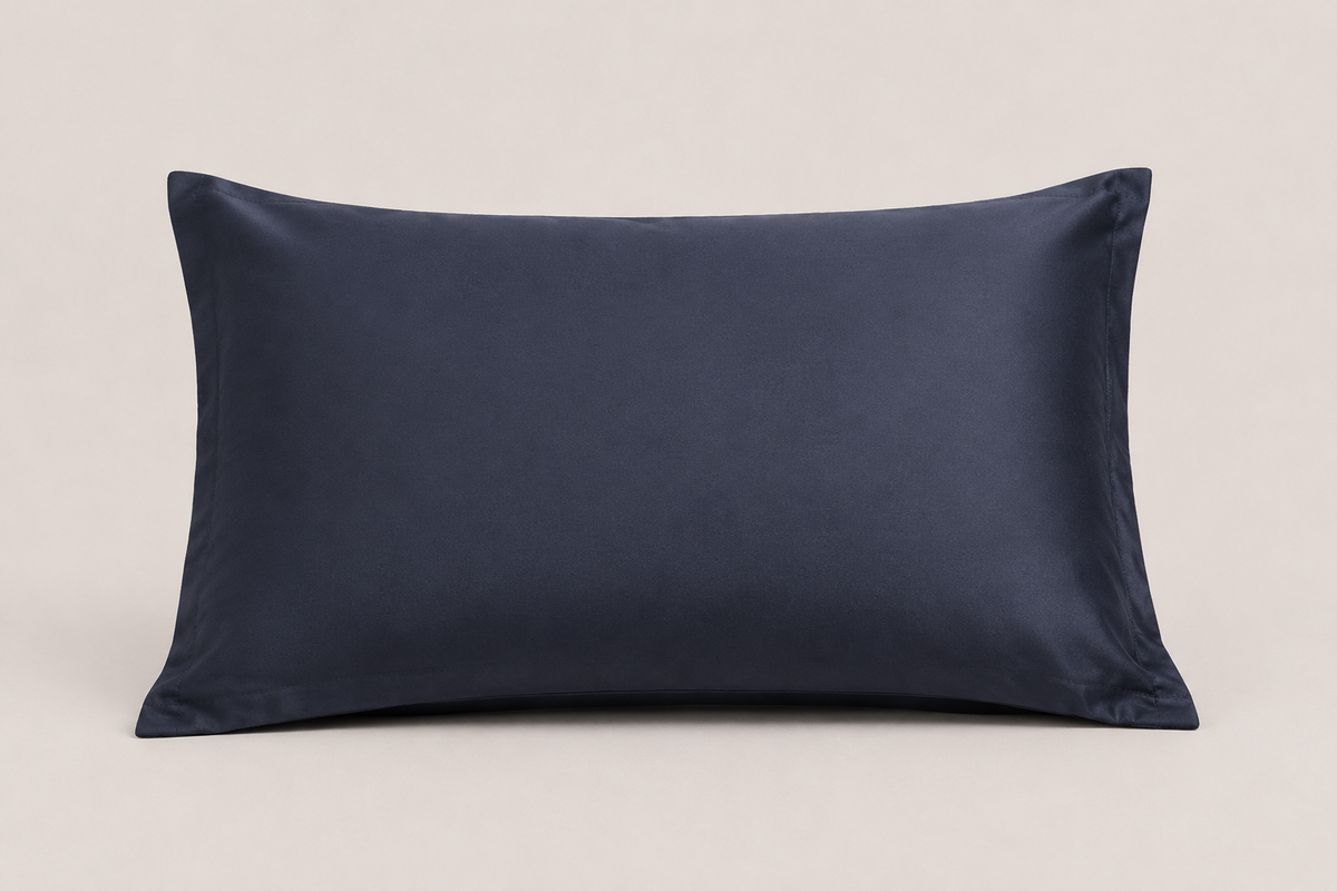 Fundas de almohada de bambú 50x75, bodegón | Blu navy