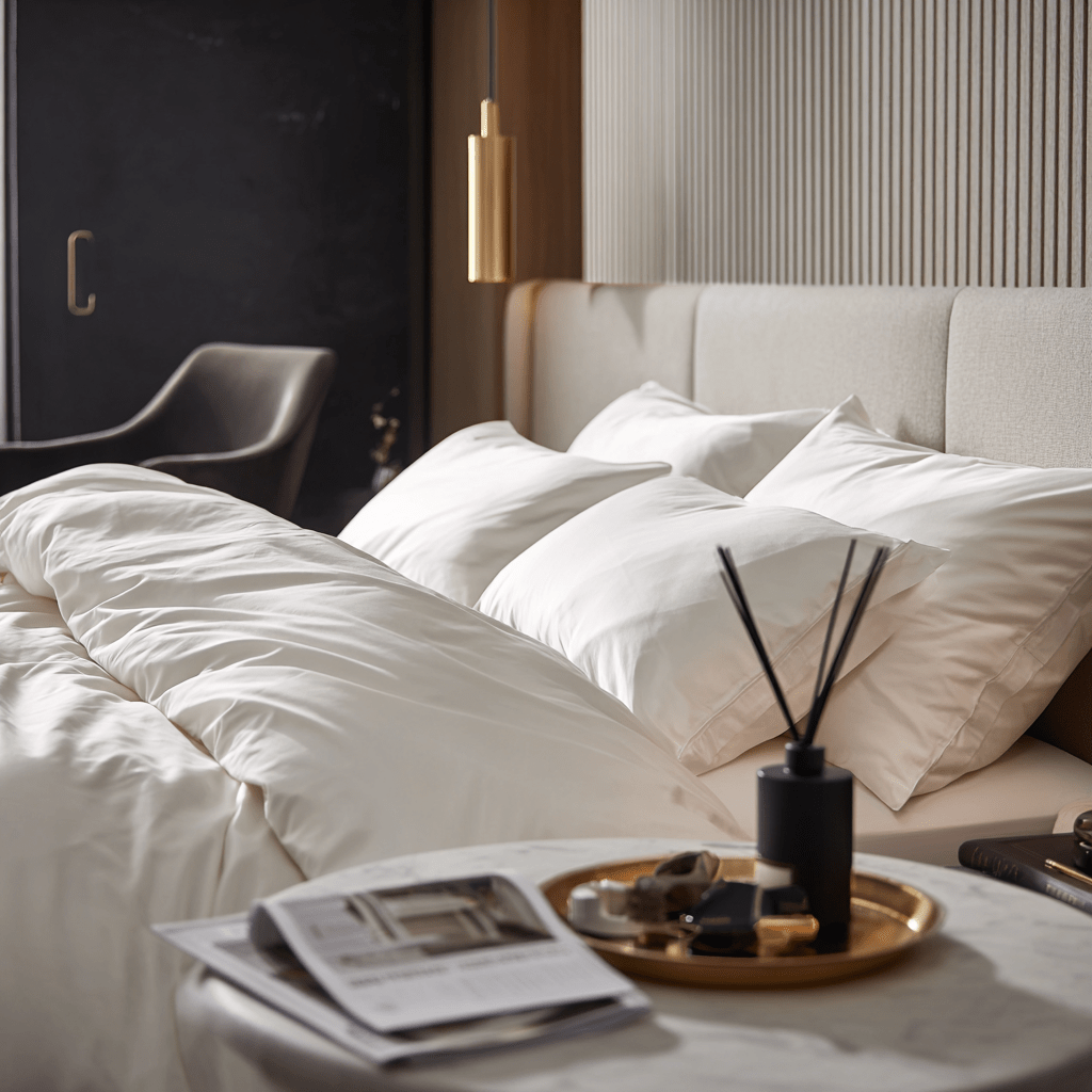 Federe in Bamboo | Bianco in bamboo organico 300TC - 50x75 | Looniva