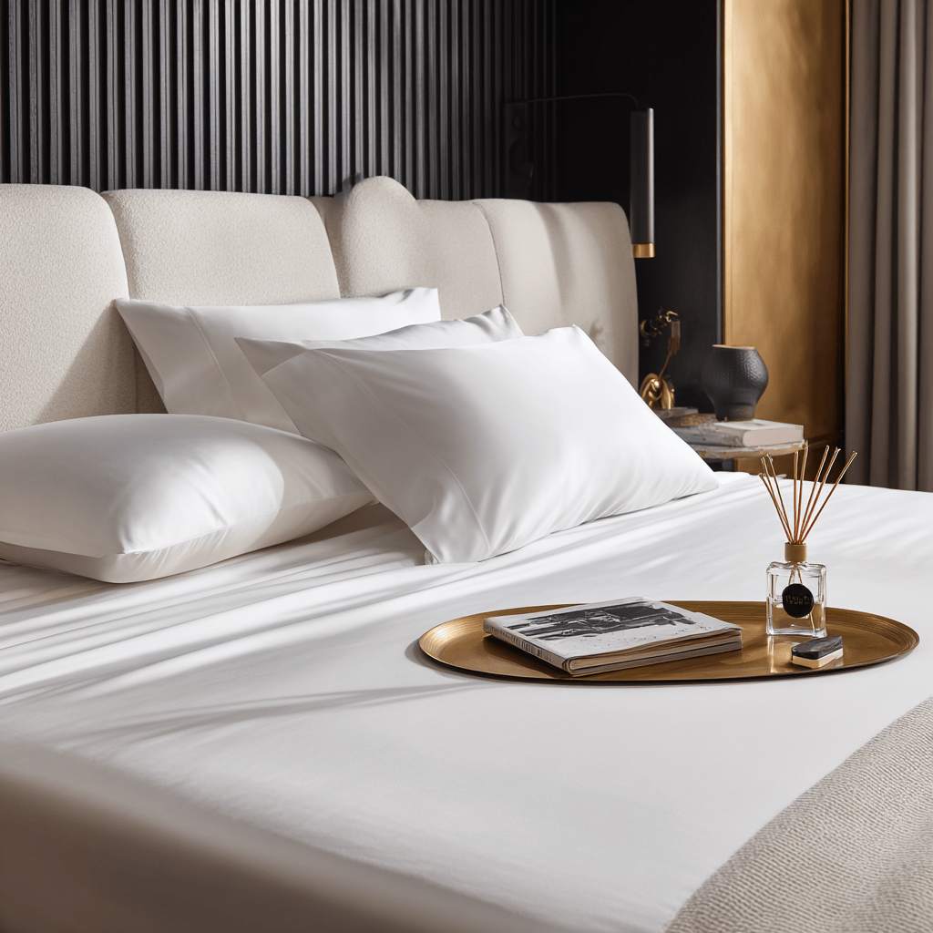 Federe in Bamboo | Bianco in bamboo organico 300TC - 50x75 | Looniva