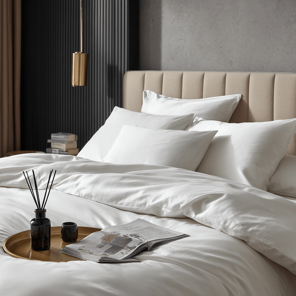 Federe in Bamboo | Bianco in bamboo organico 300TC - 50x75 | Looniva