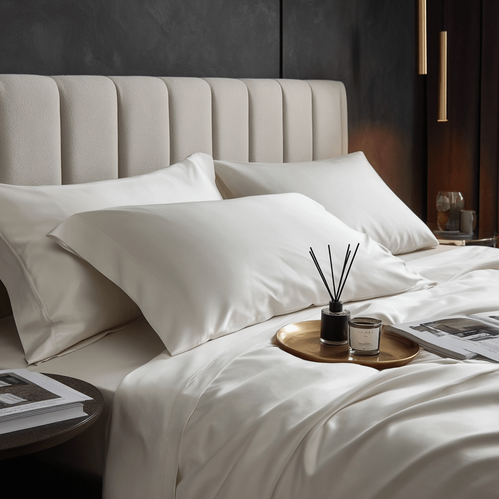 Lenzuolo piano in Bamboo | Bianco in bamboo organico 300TC - 190x290 | Looniva