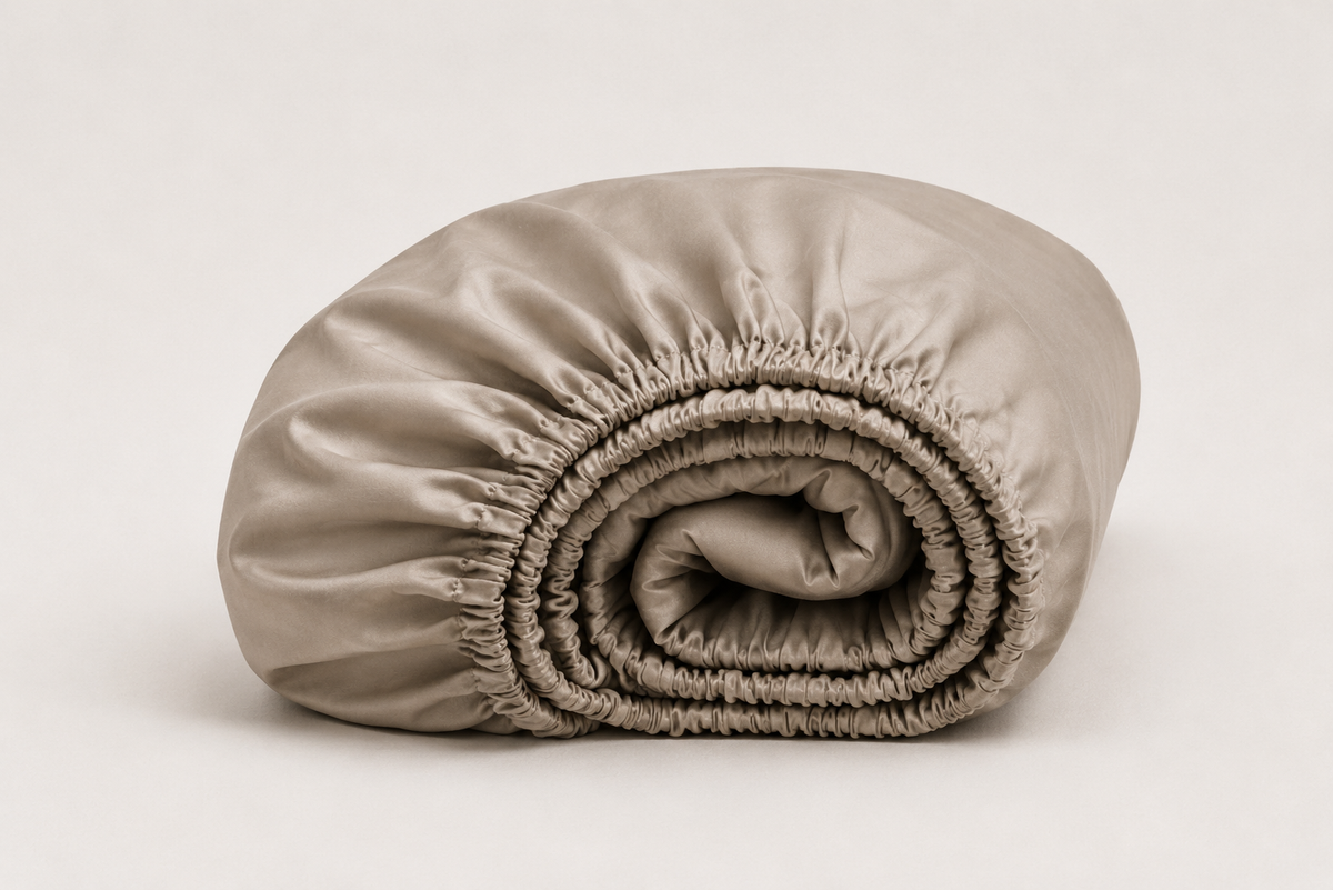 Lenzuolo con angoli in bamboo, scatto still life | Sabbia