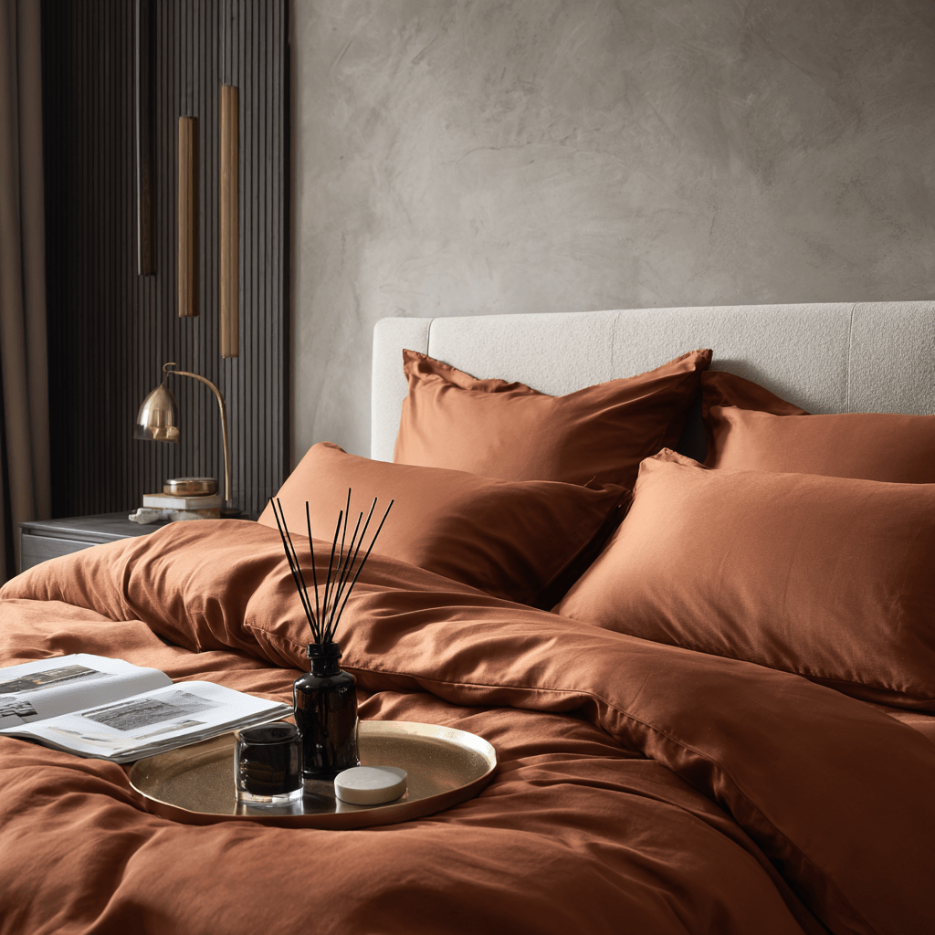 Set Full Experience in bamboo organico 300TC - Terracotta | Looniva