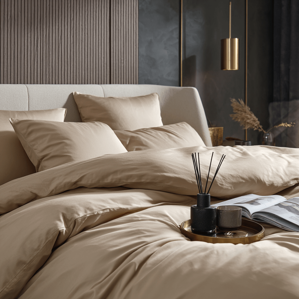 Set Full Experience in bamboo organico 300TC - Beige | Looniva