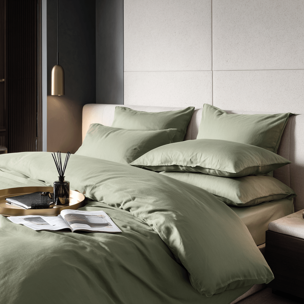 Set Full Experience in bamboo organico 300TC - Salvia | Looniva