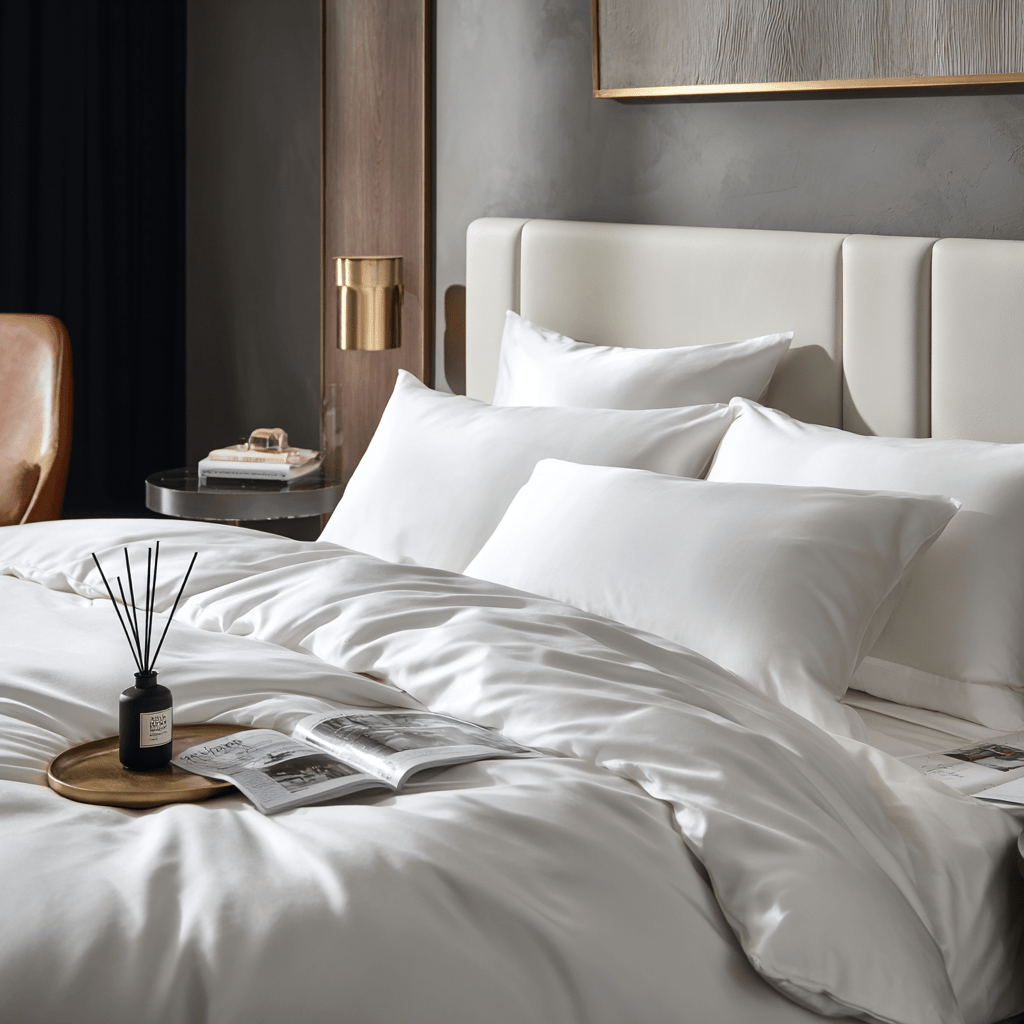 Set Full Experience in bamboo organico 300TC - Bianco | Looniva