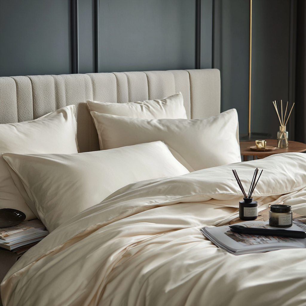 federe in bamboo avorio camera da letto